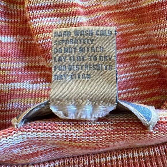 Bobby Chan Silk Blend Sunset Knit Long Sleeve Pullover Lightweight Sweater - Picture 7 of 7